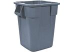 Rubbermaid - Conteneur Carré Brute 106L Gris - Usage Alimentaire HACCP NSF - Plastique Polyéthylène
