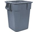 Rubbermaid - Conteneur Carré Brute 106L Gris - Usage Alimentaire HACCP NSF - Plastique Polyéthylène