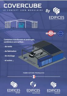 CoverCube : bâtiment container