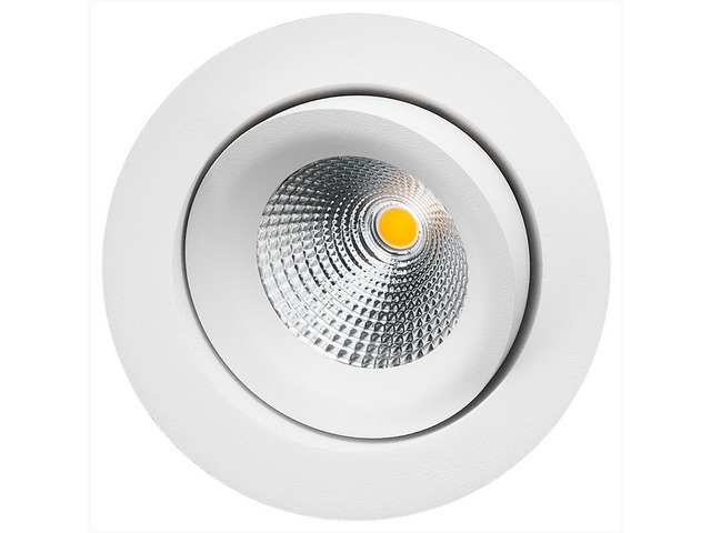 Downlight LED JUNISTAR GYRO OUTDOOR blanc mat 8W, 4000K