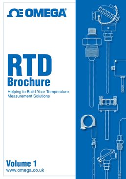 Brochure technique sur les sondes de température RTD OMEGA. Inclut des notes techniques et un guide d'achat de sondes de température