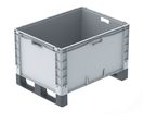 Bac plastique industriel 800x600 x 520 mm norme Europe avec 2 semelles - basicline plus