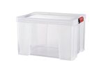 Sundis - Boîte de rangement Clip'N Store 45L - Empilable Polypropylène Transparent - Idéal Organisation