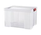 Sundis - Boîte de rangement Clip'N Store 45L - Empilable Polypropylène Transparent - Idéal Organisation