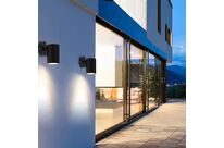 Pack de  10 - Applique murale LED Noire IP65 GU10