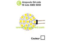 Ampoule 12/24V G4 Side 16 Leds SMD 5050 Lumière du jour