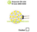 Ampoule 12/24V G4 Side 16 Leds SMD 5050 Lumière du jour