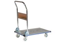 Chariot de manutention rabattable en aluminium - Plateau antidérapant