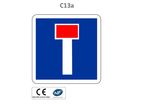 Panneau C13a Impasse ou Voie sans isssue