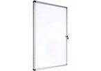 Manutan Expert - Vitrine d'affichage intérieure 1 porte - 720x674mm Blanc - Magnétique - 6 feuilles A4 - Aluminium
