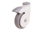 Roulette de collectivité MEDILUX à trou central - monture plastique 100 mm