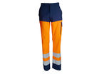 Pantalon haute visibilité TYPHON Marine/Orange Fluo