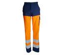 Pantalon haute visibilité TYPHON Marine/Orange Fluo
