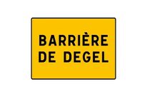 Panneau temporaire barrière de dégel KC1BD