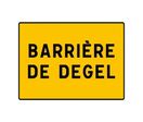 Panneau temporaire barrière de dégel KC1BD