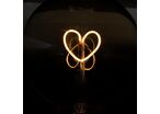 Ampoule E27 LED Filament Coeur G125 Globe Ambré