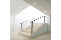 Support Spot GU10 LED Rond Blanc 110mm Orientable