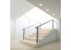 Support Spot GU10 LED Rond Blanc 110mm Orientable
