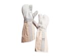 Gant en cuir croute avec paume triple couche et manchette en toile de coton renforcée | GT83Z