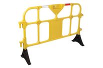 Manutan Expert - Barrière de protection plastique jaune - 1500mm - Intérieur/Extérieur - Polyéthylène haute densité