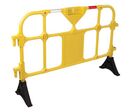 Manutan Expert - Barrière de protection plastique jaune - 1500mm - Intérieur/Extérieur - Polyéthylène haute densité
