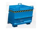 Bauer - Benne à fond ouvrant BKB 1000L - Acier Bleu - 2000kg Charge Max - 3 ans Garantie