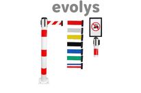 Poteau Métal de Balisage à Sangle EVOLYS à Fixer