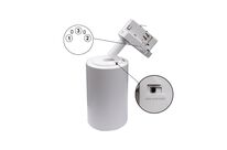Spot LED sur Rail Triphasé CCT 30W 60° Blanc