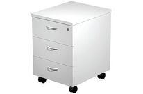 Caisson Mobile 3 Tiroirs Monté Fast - Blanc
