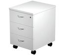 Caisson Mobile 3 Tiroirs Monté Fast - Blanc