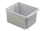 Caisse plastique grise de volume 32 litres