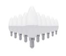 Pack de  10 - Ampoule E14 LED 8W 220V C37 180° - Blanc Neutre 4000K - 5500K