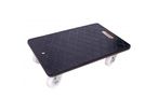 Plateau bois tapis caoutchouc
