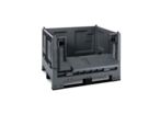 Caisse palette plastique recyclé pliable avec porte 1200 x 1000