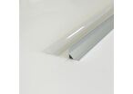 Profilé Aluminium Angle pour Bandeau LED Couvercle Blanc Opaque - 2 m