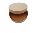 Boîte ronde en bois avec papier cuisson et couvercle 600 ml x 50 Firplast