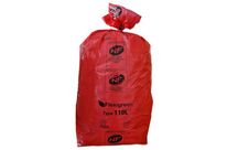 Sac poubelle médical recyclable - 96L Rouge - 10 rouleaux - Éco-responsable