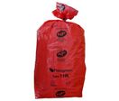 Sac poubelle médical recyclable - 96L Rouge - 10 rouleaux - Éco-responsable