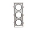 Support Triple Orientable INOX Encastrable pour Ampoules LED AR111