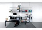 Bibliothèque Terre Design système+ grise
