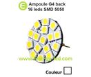 Ampoule 12/24V G4 Back 16 Leds SMD 5050 Lumière du jour