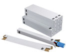 Lot de 20  fourreax d'expédition en carton blanc pour format A2 : (H)67 x (L)505 x (l)67 mm