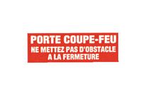 Panneau Adh Rges 330x120 Mm Porte Coupe-feu Pas D&amp;#039;obstacle