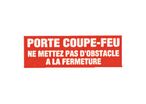 Panneau Adh Rges 330x120 Mm Porte Coupe-feu Pas D'obstacle