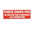 Panneau Adh Rges 330x120 Mm Porte Coupe-feu Pas D'obstacle