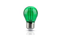 Ampoule LED E27 Filament 2W G45 - Vert
