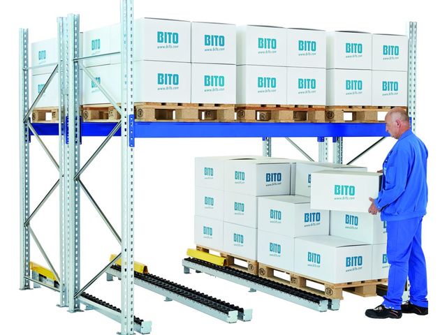 Stockage dynamique palettes