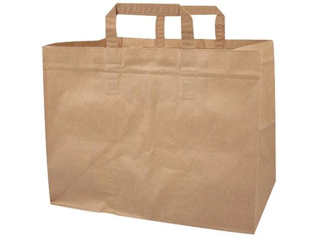 Sac cabas kraft brun 70 g/m² 320mm x 220mm x 240mm (x250) Firplast