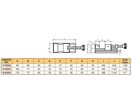 Étau de mesure / rectification vis de serrage largeur des mors 70 mm ouverture 80 mm hauteur des mors 28 mm Vertex V-VE25