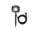 Prise de Jardin Noir avec Piquet de Terre IP44 2 Prises avec Timer Intégré